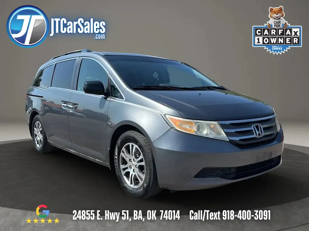 Gray 2012 Honda Odyssey EX-L Minivan 4D for sale in Broken Arrow, OK