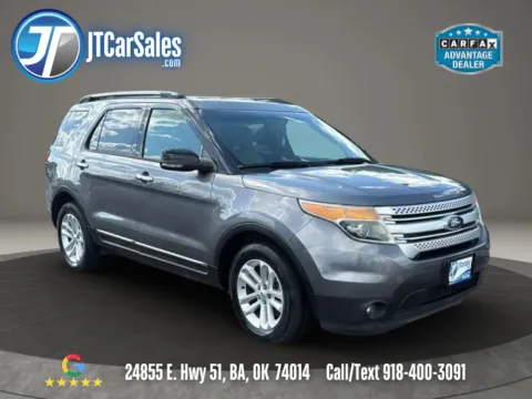 Gray 2014 Ford Explorer XLT Sport Utility 4D for sale in Broken Arrow, OK