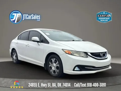 White 2013 Honda Civic Hybrid Sedan 4D for sale in Broken Arrow, OK