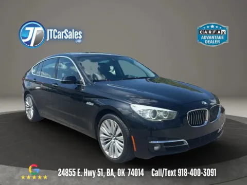 Black 2015 BMW 5 Series 535i Gran Turismo xDrive Sedan 4D for sale in Broken Arrow, OK