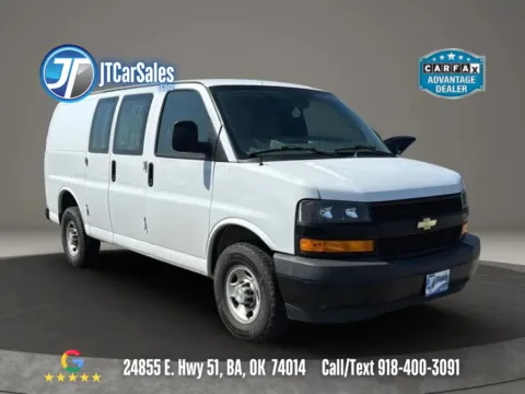 White 2021 Chevrolet Express 2500 Cargo Regular Van 3D for sale in Broken Arrow, OK