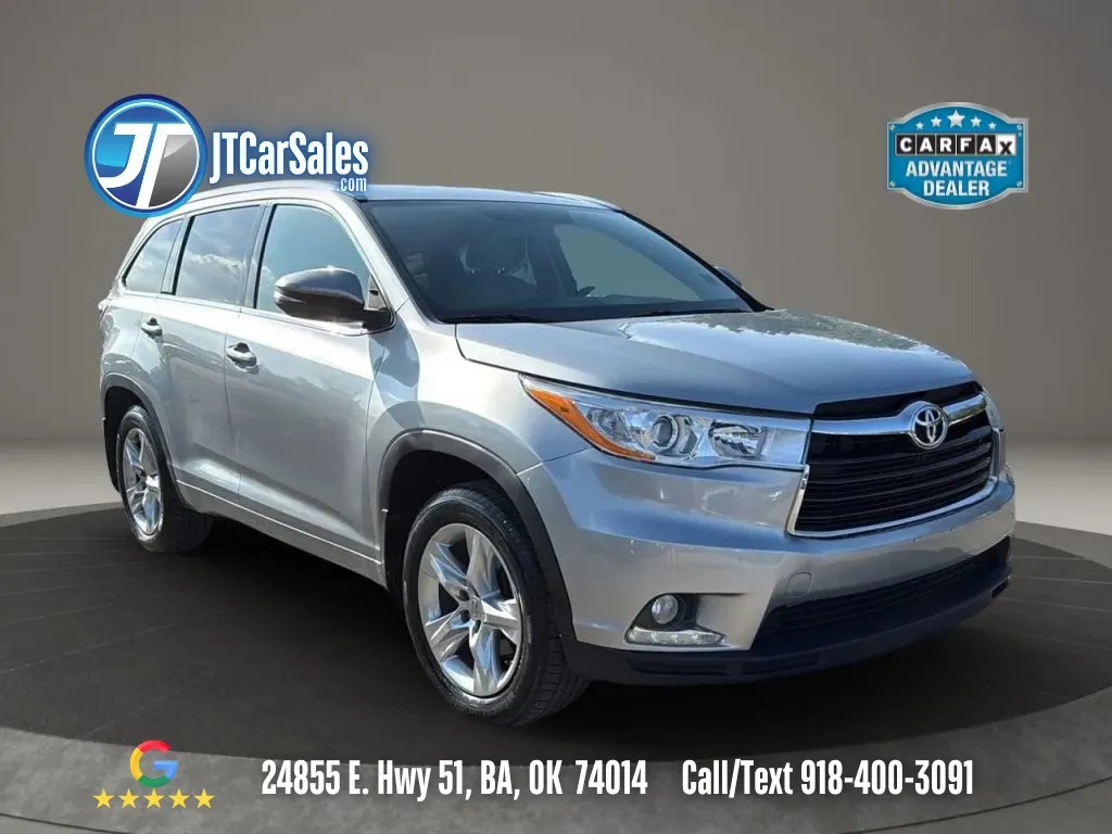 Silver 2015 Toyota Highlander Limited Sport Utility 4D for sale in Broken Arrow, OK
