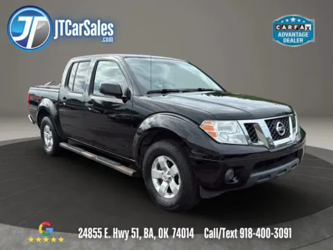 Black 2012 Nissan Frontier Crew Cab SV Pickup 4D 5 ft for sale in Broken Arrow, OK
