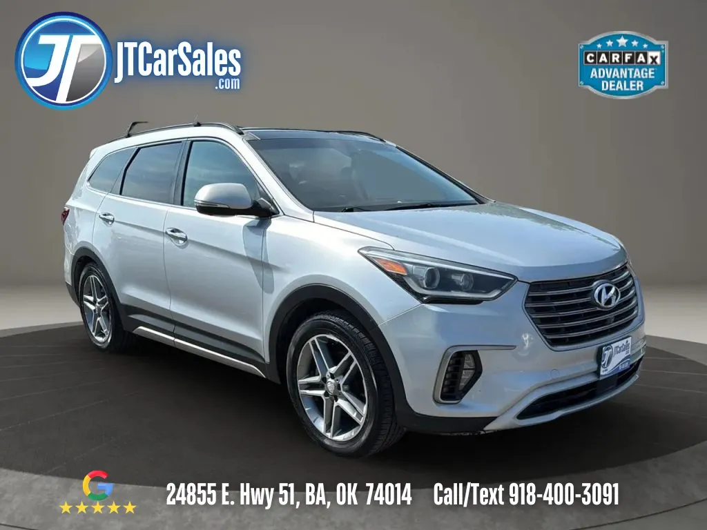 Silver 2017 Hyundai Santa Fe Limited Ultimate Sport Utility 4D for sale in Broken Arrow, OK