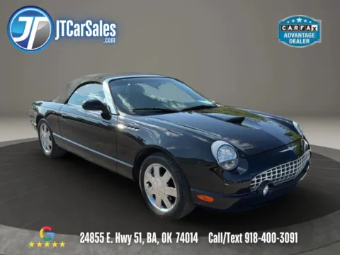 Black 2002 Ford Thunderbird Convertible 2D for sale in Broken Arrow, OK
