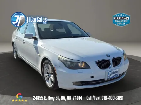 White 2009 BMW 5 Series 528i Sedan 4D for sale in Broken Arrow, OK