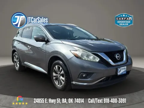 Gray 2015 Nissan Murano SL Sport Utility 4D for sale in Broken Arrow, OK
