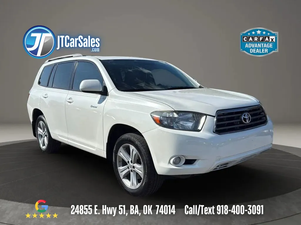 White 2008 Toyota Highlander Sport SUV 4D for sale in Broken Arrow, OK