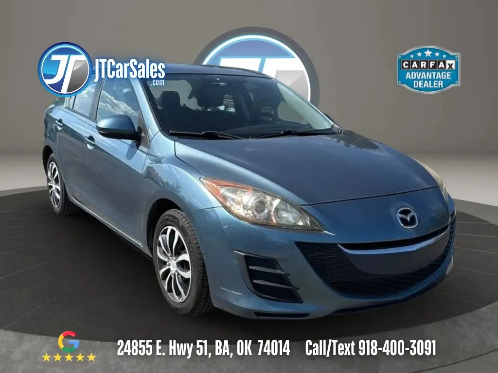 Blue 2010 MAZDA MAZDA3 i Sport Sedan 4D for sale in Broken Arrow, OK