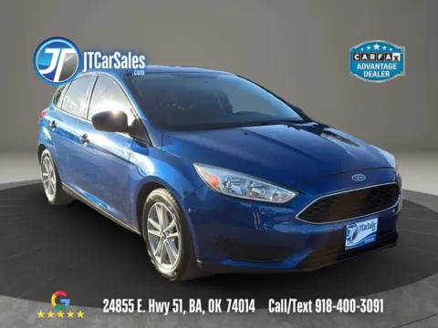 Blue 2018 Ford Focus SE Hatchback 4D for sale in Broken Arrow, OK