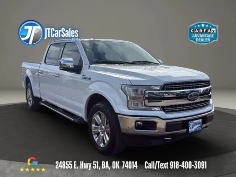 White 2018 Ford F-150 SuperCrew Cab Lariat Pickup 4D 6 1/2 ft for sale in Broken Arrow, OK