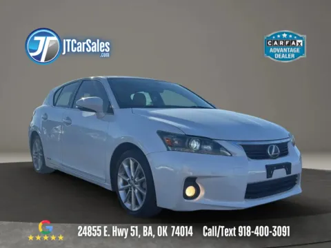 White 2011 Lexus CT 200h Hatchback 4D for sale in Broken Arrow, OK