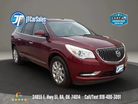 Red 2017 Buick Enclave Leather Sport Utility 4D for sale in Broken Arrow, OK