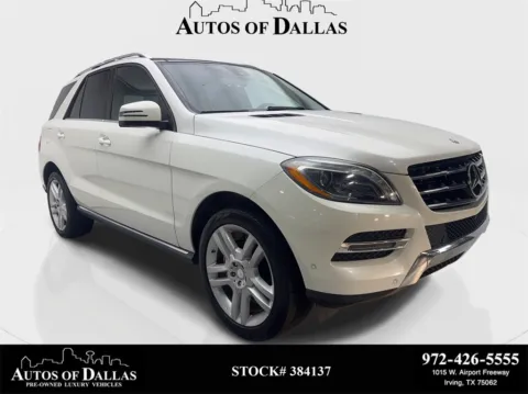 White 2014 Mercedes-Benz M-Class ML 350 for sale in Irving, TX