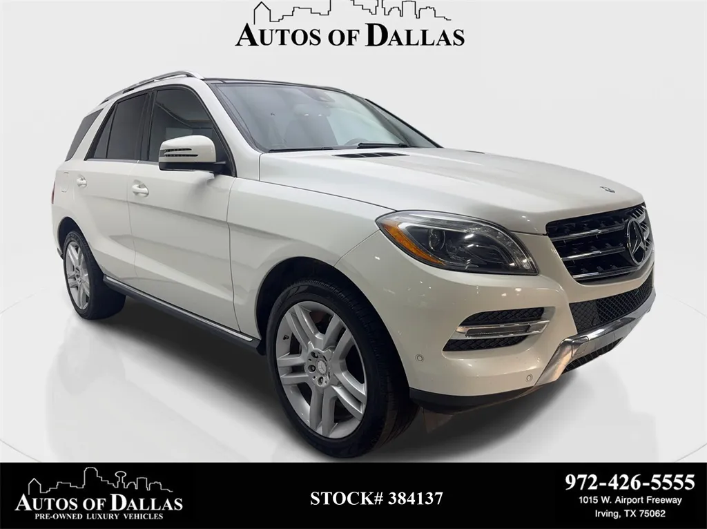 White 2014 Mercedes-Benz M-Class ML 350 for sale in Irving, TX
