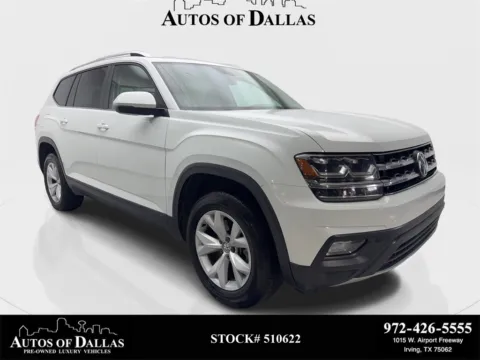 White 2018 Volkswagen Atlas 3.6L V6 SE for sale in Irving, TX