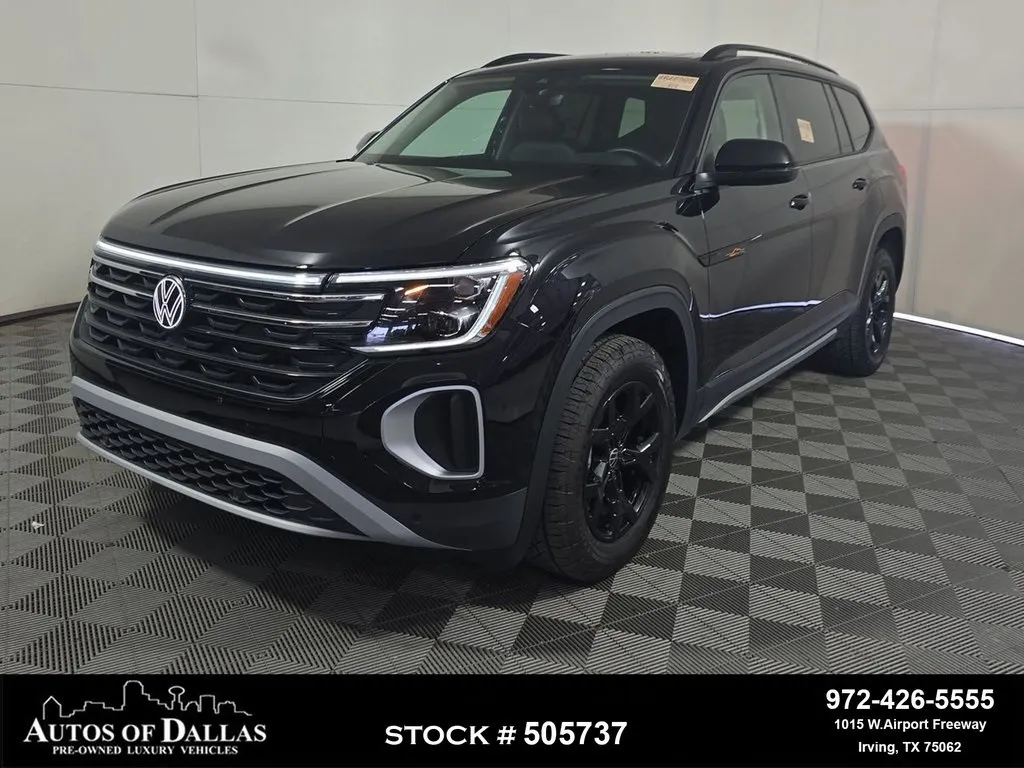 2025 Volkswagen Atlas 2.0T Peak Edition CAM,PANO,HTD STS,BLIND SPOT,3RD