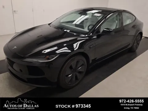 Black 2025 Tesla Model 3 Long Range NAV,CAM,PANO,HTD STS,BLIND SPOT,18" WLS for sale in Irving, TX