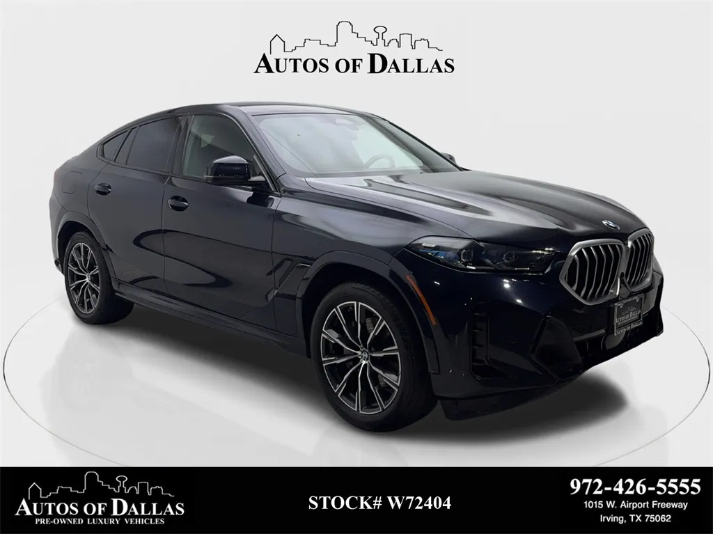 Blue 2025 BMW X6 xDrive40i M SPORT,NAV,CAM,PANO,HTD STS,HEADS UP for sale in Irving, TX