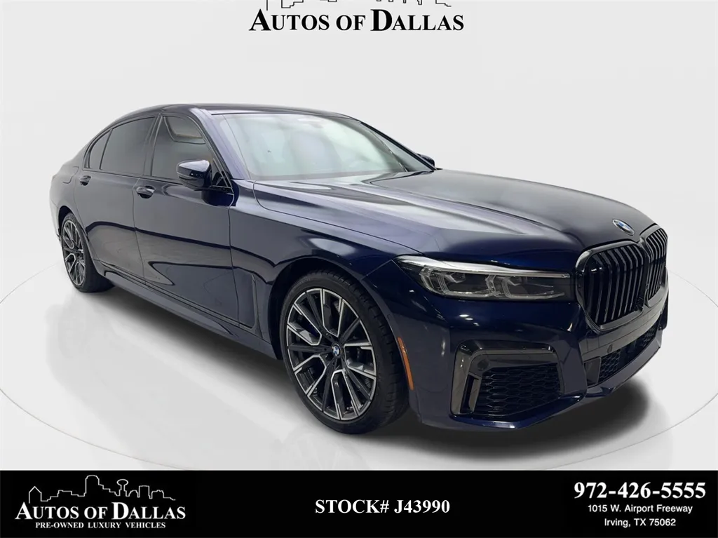 2022 BMW 7 Series 740i M SPORT,NAV,CAM,PANO,CLMT STS,HEAD-UP,20" WLS