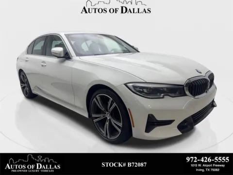 White 2021 BMW 3 Series 330i SPORT LINE,NAV,CAM,SUNROOF,BLIND SPOT,HEAD-UP for sale in Irving, TX