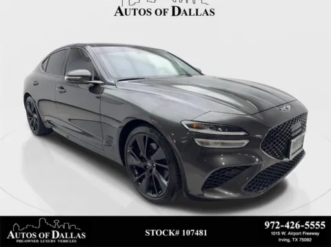 Gray 2023 Genesis G70 2.0T NAV,CAM,PANO,HTD STS,BLIND SPOT,19" WHLS for sale in Irving, TX