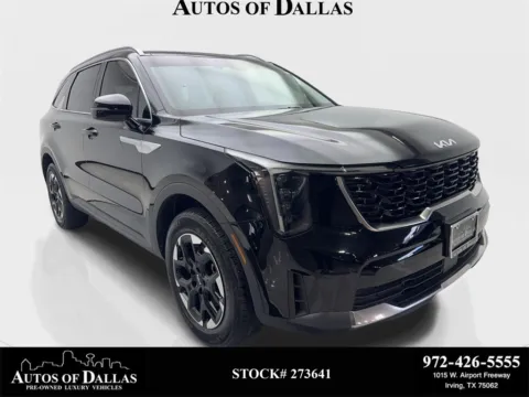 Black 2024 Kia Sorento S NAV,CAM,PANO,HTD STS,BLIND SPOT,3RD ROW for sale in Irving, TX