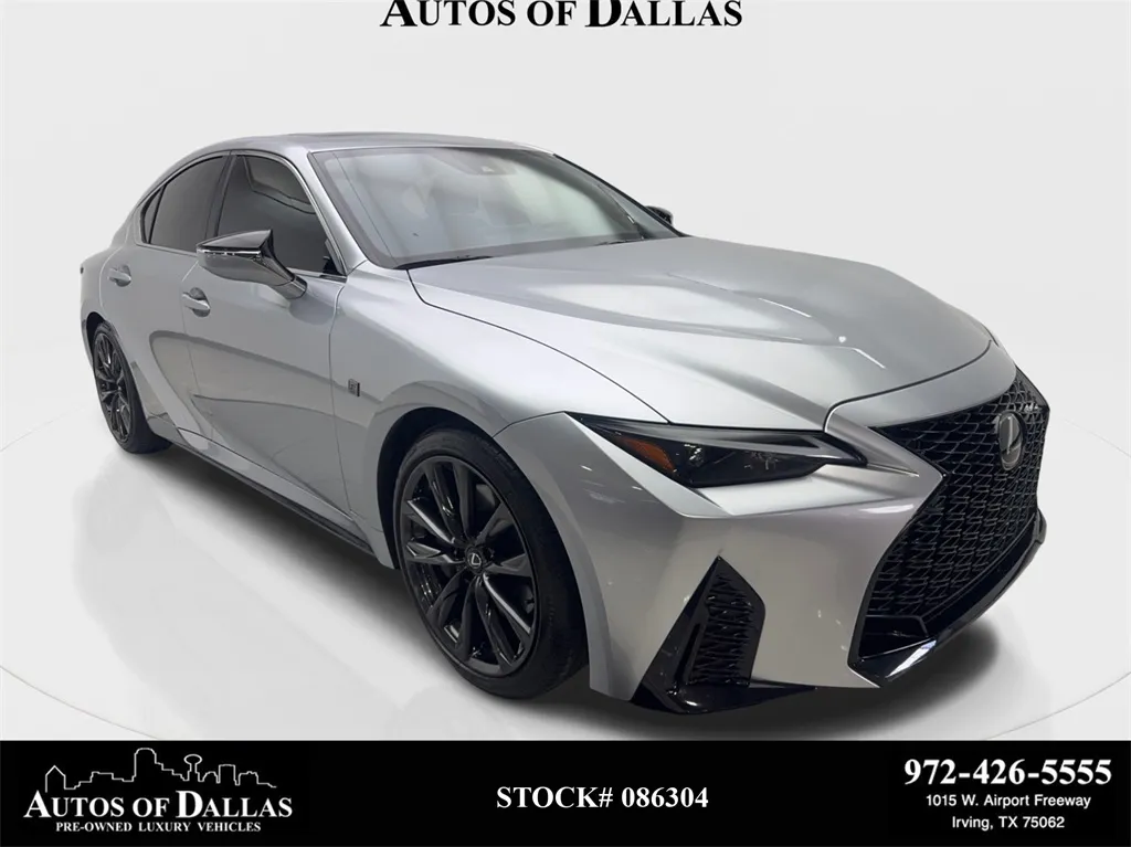 Gray 2025 Lexus IS 350 F SPORT Design CAM,SUNROOF,CLMT STS,BLIND SPOT for sale in Irving, TX