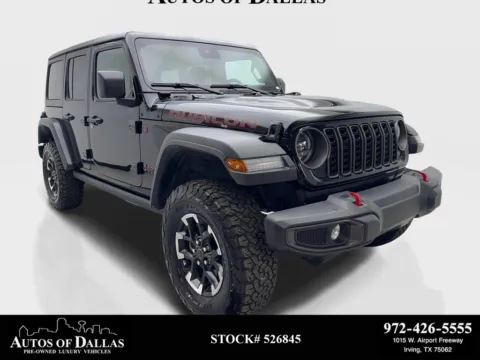 Photos of 2025 Jeep Wrangler Rubicon CAM,PARK ASST,17" WHLS for sale in Irving, TX at Autos of Dallas - Irving