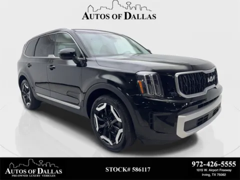 Black 2025 Kia Telluride EX NAV,CAM,SUNROOF,HTD STS,BLIND SPOT,3RD ROW for sale in Irving, TX