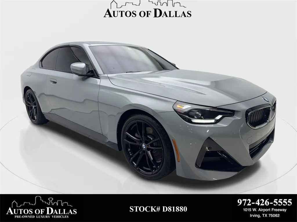Gray 2024 BMW 2 Series 230i M SPORT,NAV,CAM,SUNROOF,HTD STS,BLIND SPOT for sale in Irving, TX