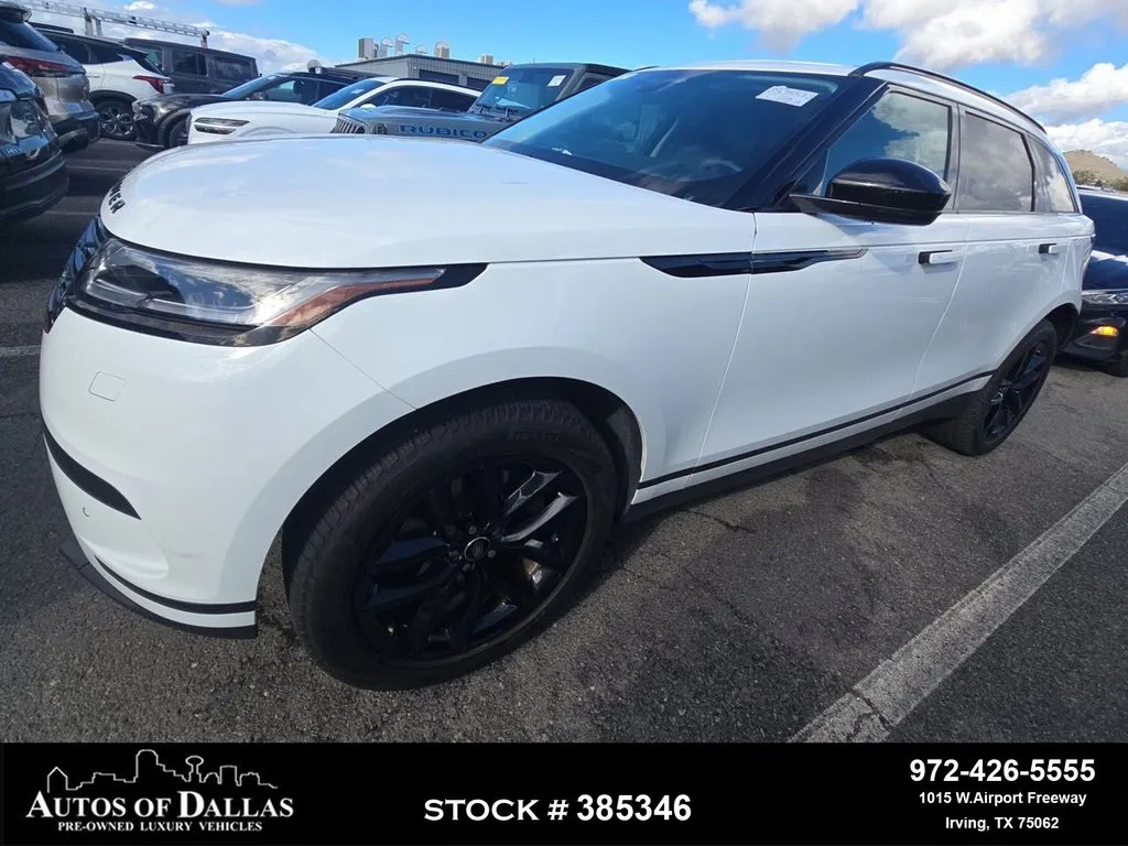 White 2024 Land Rover Range Rover Velar S NAV,CAM,PANO,HTD STS,BLIND SPOT,20" WLS for sale in Irving, TX
