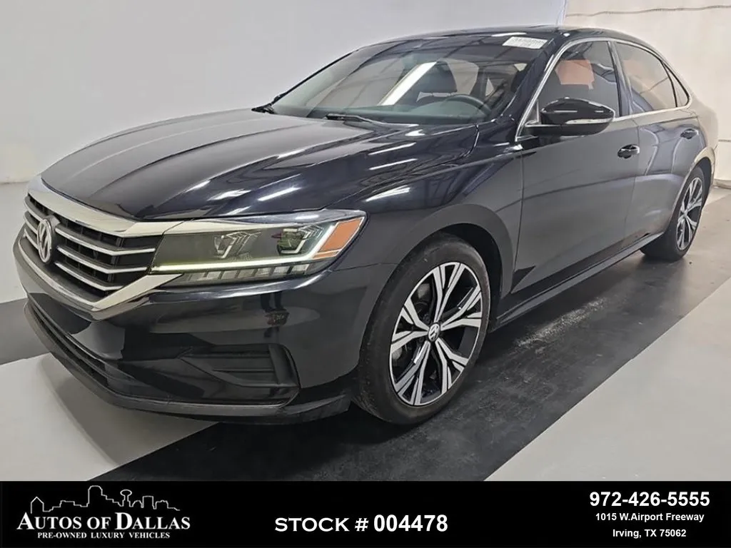 Black 2022 Volkswagen Passat 2.0T SE CAM,SUNROOF,HTD STS,BLIND SPOT,18" WLS for sale in Irving, TX