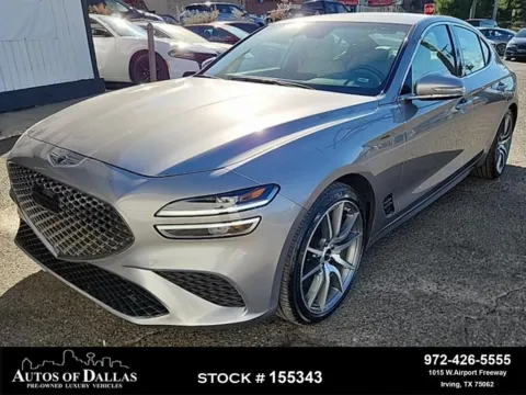 Silver 2025 Genesis G70 2.5T NAV,CAM,HTD STS,BLIND SPOT,19" WHLS for sale in Irving, TX