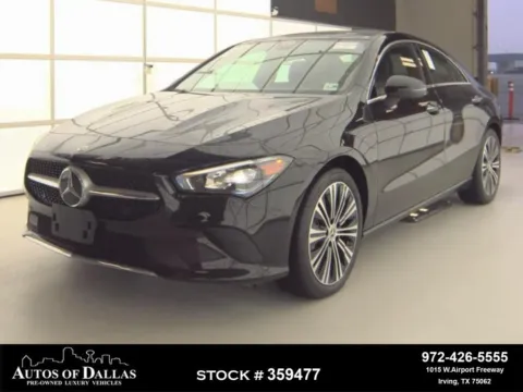 Black 2023 Mercedes-Benz CLA 250 NAV,CAM,PANO,HTD STS,BLIND SPOT,18" WLS for sale in Irving, TX