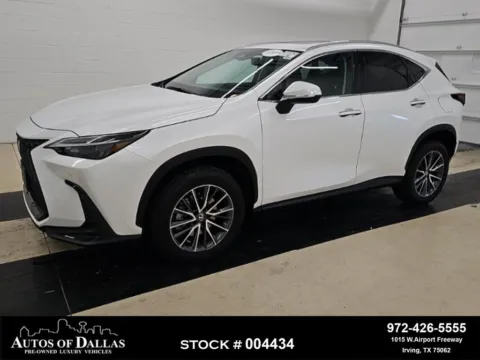 White 2023 Lexus NX 250 Premium NAV,CAM,SUNROOF,CLMT STS,BLIND SPOT for sale in Irving, TX
