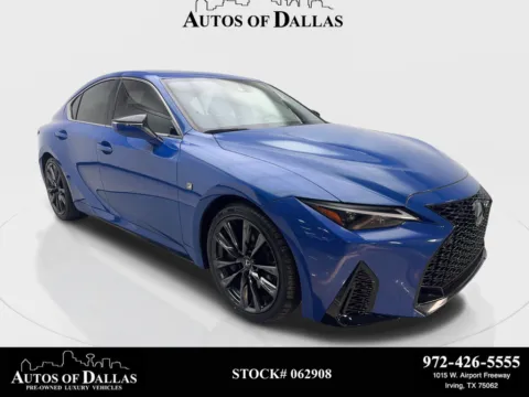 Black 2023 Lexus IS 350 F SPORT CAM,SUNROOF,CLMT STS,BLIND SPOT,19" WL for sale in Irving, TX