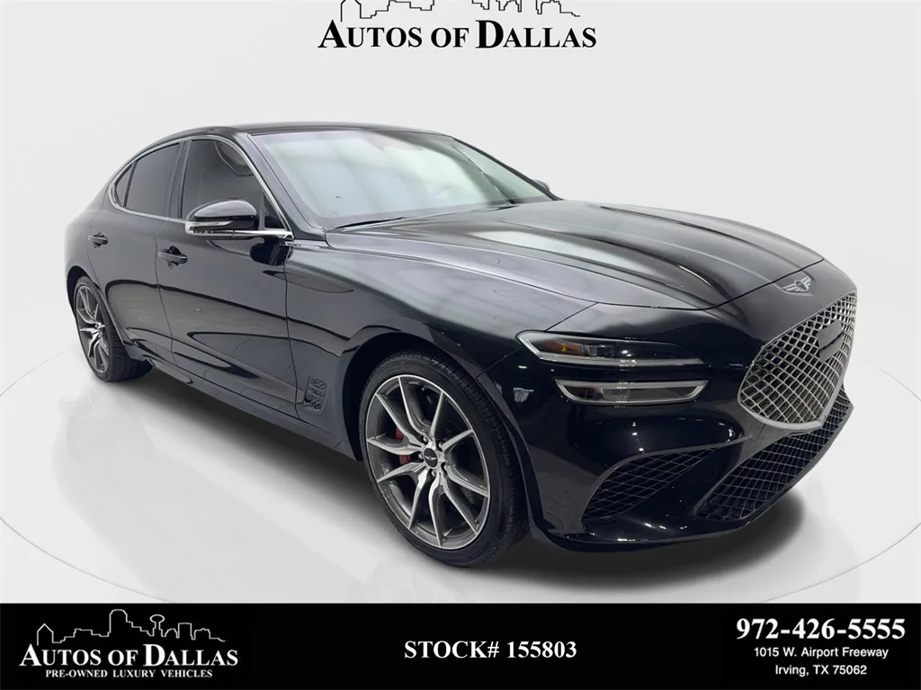 Black 2025 Genesis G70 2.5T NAV,CAM,HTD STS,BLIND SPOT,19" WHLS for sale in Irving, TX