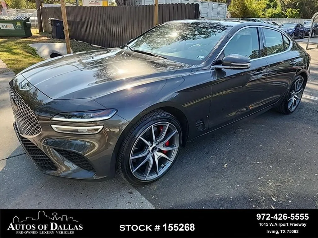Gray 2025 Genesis G70 2.5T NAV,CAM,HTD STS,BLIND SPOT,19" WHLS for sale in Irving, TX