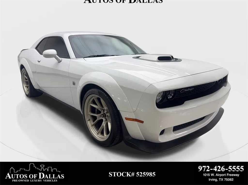 White 2023 Dodge Challenger R/T Scat Pack Widebody for sale in Irving, TX