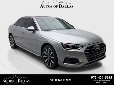 Silver 2023 Audi A4 40 Premium CAM,SUNROOF,HTD STS,BLIND SPOT,18" WLS for sale in Irving, TX