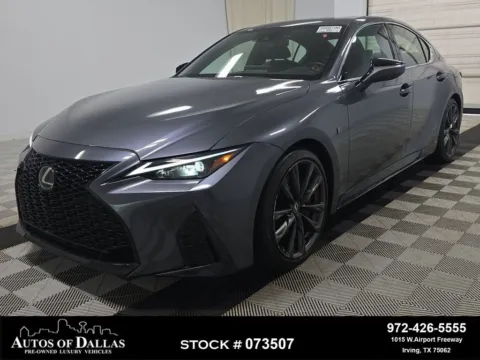 Gray 2024 Lexus IS 350 F SPORT Design CAM,SUNROOF,CLMT STS,BLIND SPOT for sale in Irving, TX