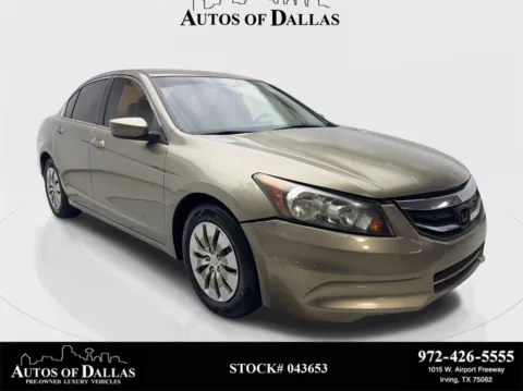 Beige 2009 Honda Accord LX for sale in Irving, TX