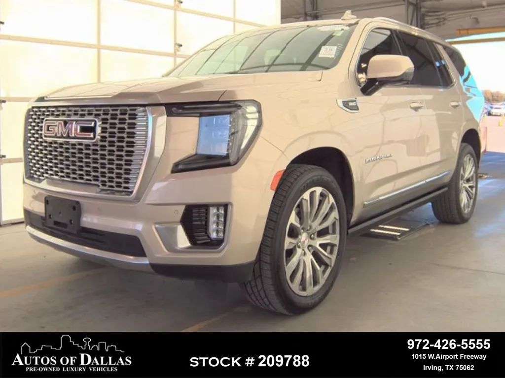 Beige 2022 GMC Yukon Denali NAV,CAM,PANO,HEADS UP,22" WLS,3RD ROW for sale in Irving, TX