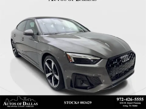 Silver 2025 Audi A5 Sportback 45 S line Premium Plus NAV,CAM,PANO,HTD STS,BLIND for sale in Irving, TX