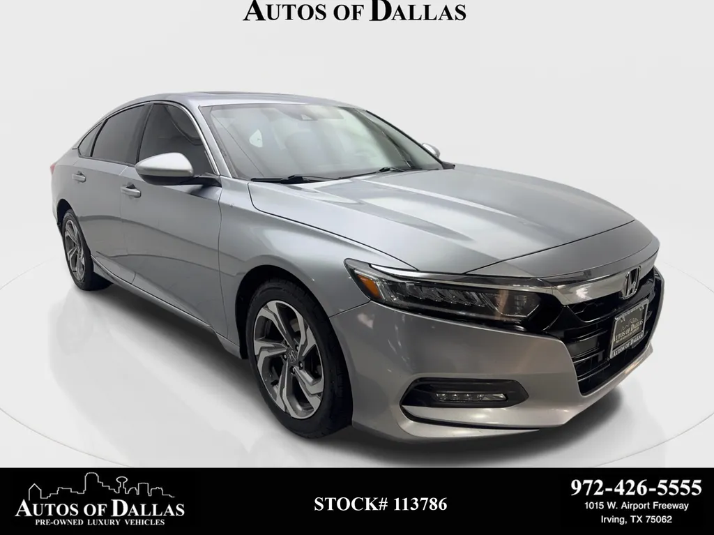 Silver 2018 Honda Accord EX for sale in Irving, TX