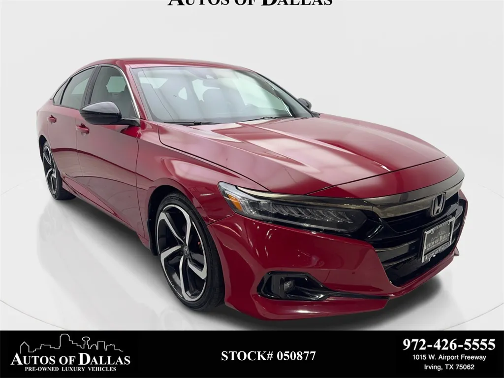 Red 2022 Honda Accord Sport for sale in Irving, TX