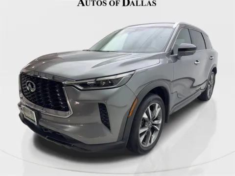 Photos of 2023 INFINITI QX60 LUXE NAV,CAM,SUNROOF,CLMT STS,BLIND SPOT,3RD ROW for sale in Irving, TX at Autos of Dallas - Irving