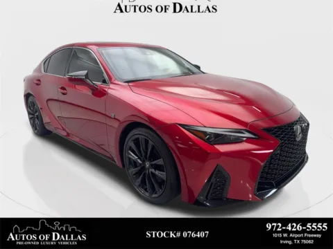 Red 2024 Lexus IS 350 F SPORT Design CAM,SUNROOF,CLMT STS,BLIND SPOT for sale in Irving, TX