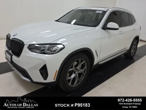 White 2023 BMW X3 sDrive30i X LINE,NAV,CAM,PANO,HTD STS,BLIND SPOT for sale in Irving, TX